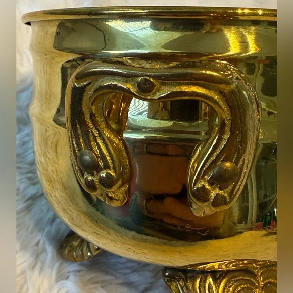 NIB Polished brass & copper planter - Picture 3 of 5